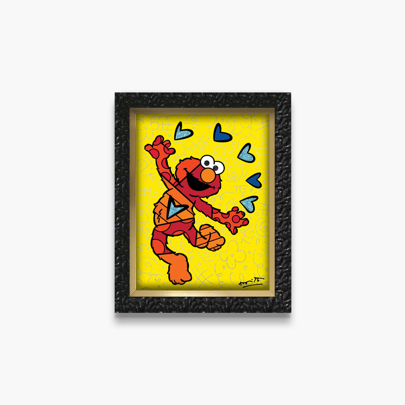 Romero Britto elmo sesame street limited edition  colorful pop art design