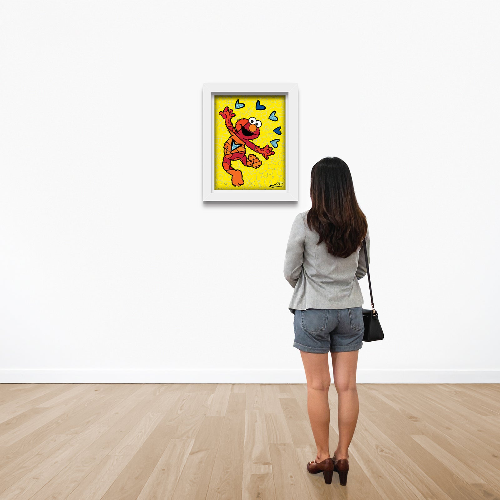 modern pop art elmo sesame street limited edition  vibrant home decor