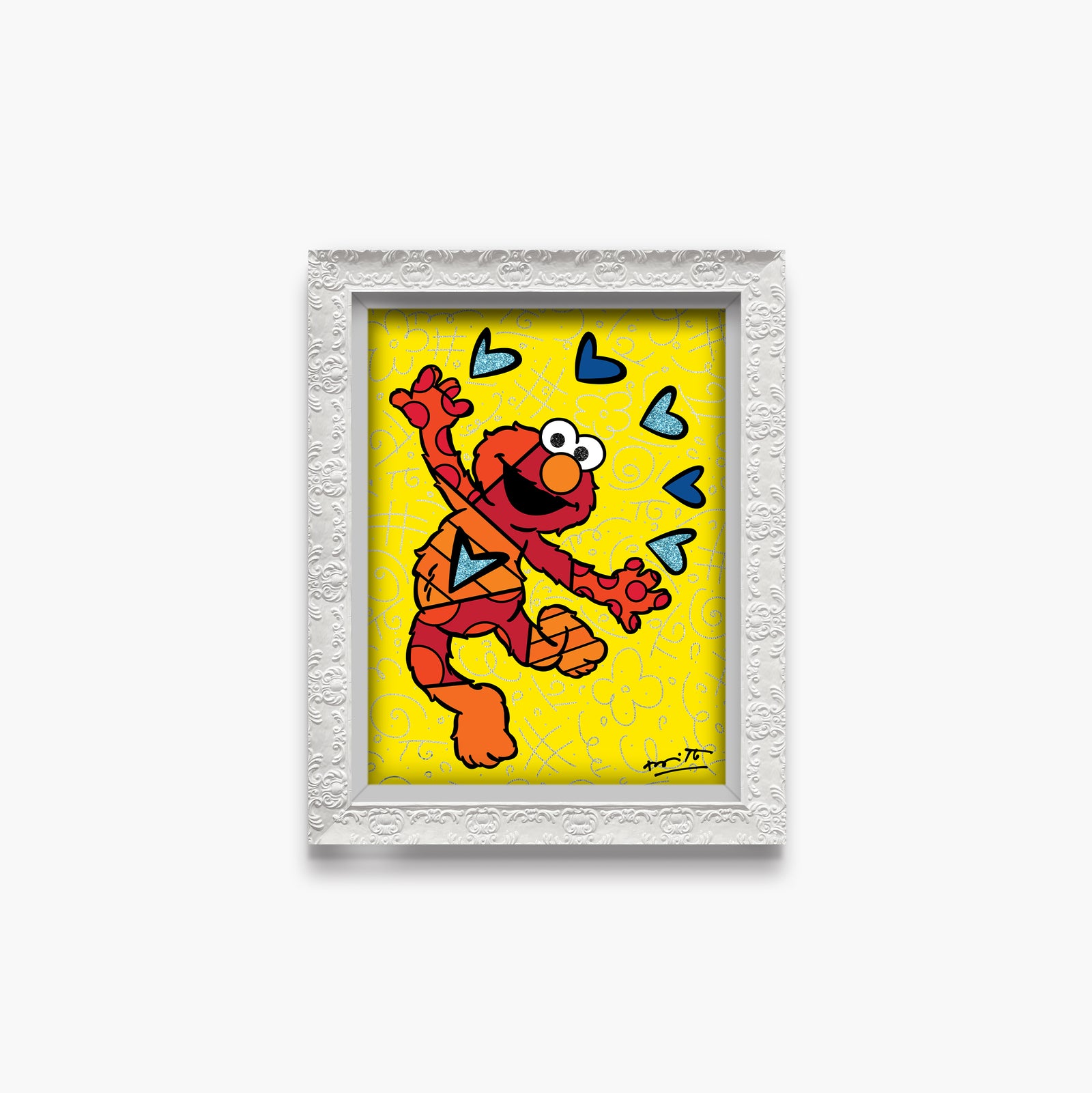 elmo sesame street limited edition  artistic colorful design collectible