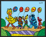HAPPY LINE UP! (Sesame Street) - Limited Edition Print