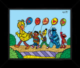 HAPPY LINE UP! (Sesame Street) - Limited Edition Print