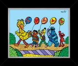 HAPPY LINE UP! (Sesame Street) - Limited Edition Print