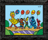 HAPPY LINE UP! (Sesame Street) - Limited Edition Print