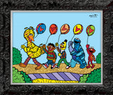 HAPPY LINE UP! (Sesame Street) - Limited Edition Print