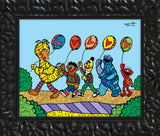 HAPPY LINE UP! (Sesame Street) - Limited Edition Print