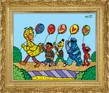 HAPPY LINE UP! (Sesame Street) - Limited Edition Print