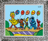 HAPPY LINE UP! (Sesame Street) - Limited Edition Print