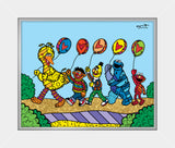 HAPPY LINE UP! (Sesame Street) - Limited Edition Print