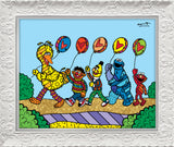 HAPPY LINE UP! (Sesame Street) - Limited Edition Print