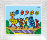 HAPPY LINE UP! (Sesame Street) - Limited Edition Print