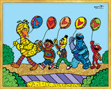 HAPPY LINE UP! (Sesame Street) - Limited Edition Print