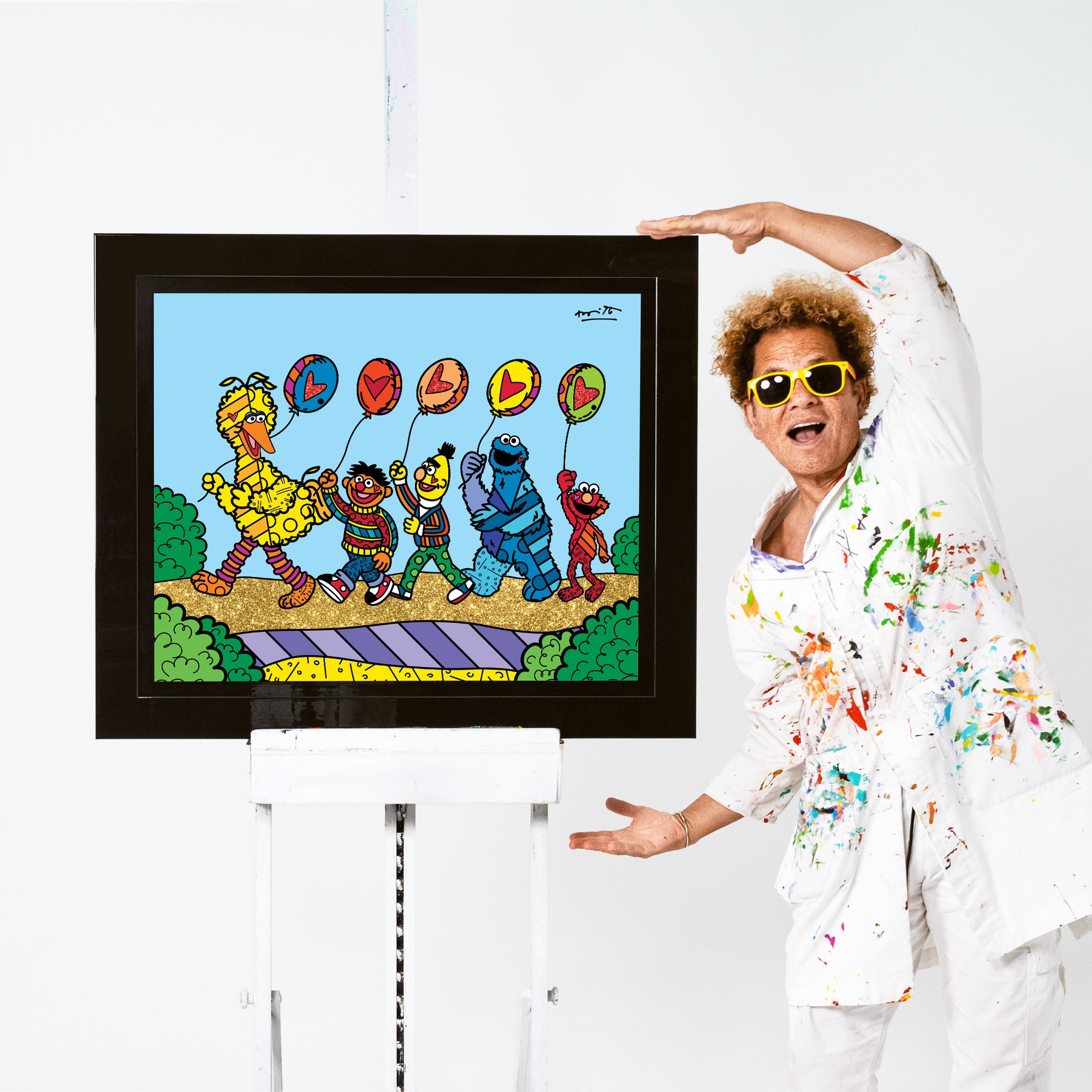 Happy Line Up! - Sesame Street - Limited Edition Print - Shop Britto