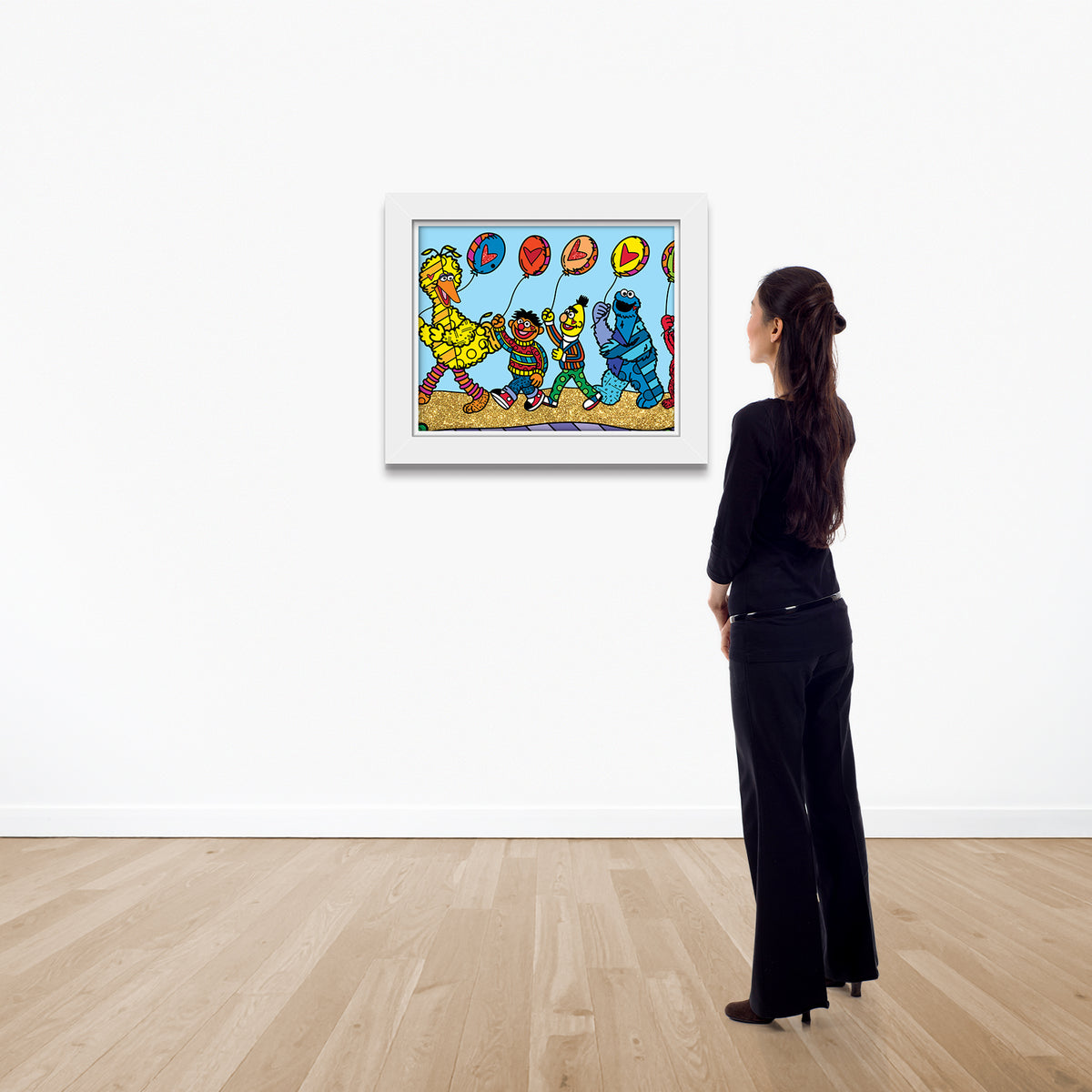 Happy Line Up! - Sesame Street - Limited Edition Print