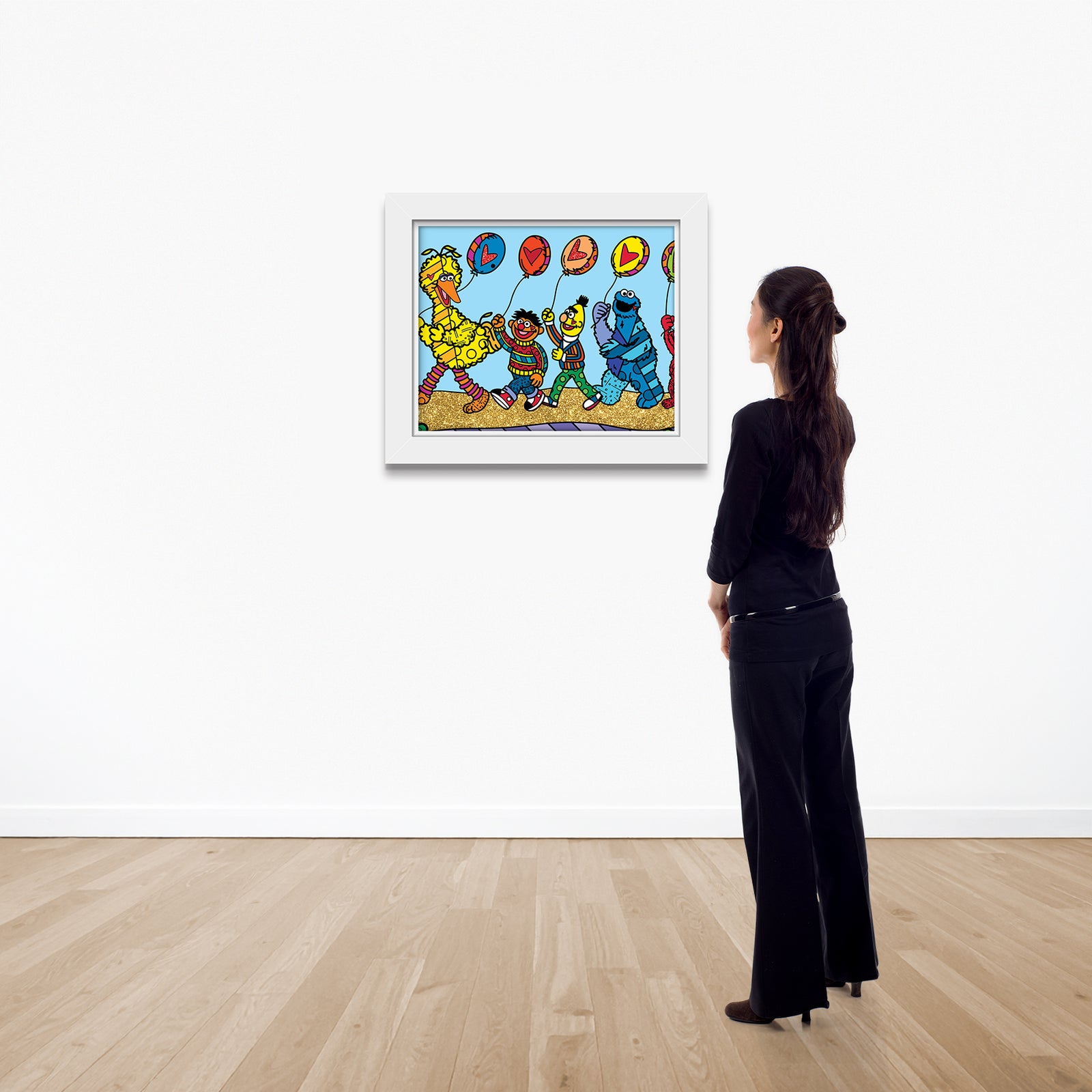 Happy Line Up! - Sesame Street - Limited Edition Print