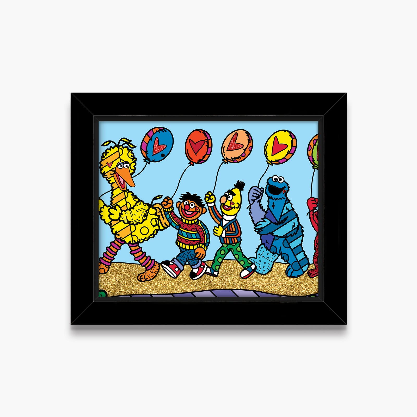Happy Line Up! - Sesame Street - Limited Edition Print