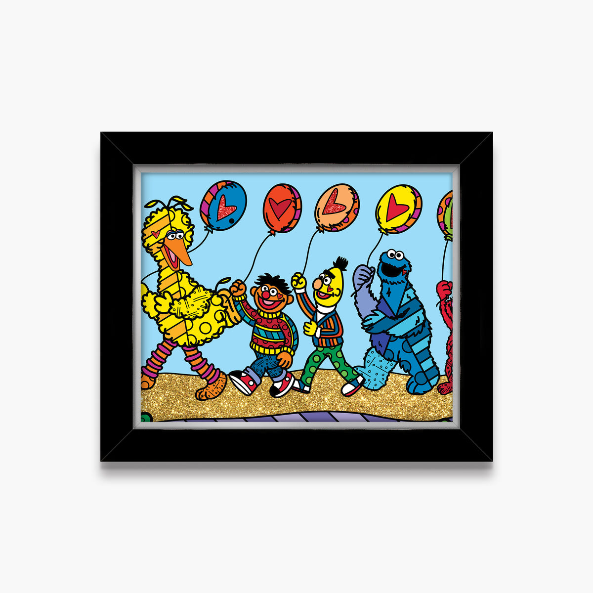 Happy Line Up! - Sesame Street - Limited Edition Print