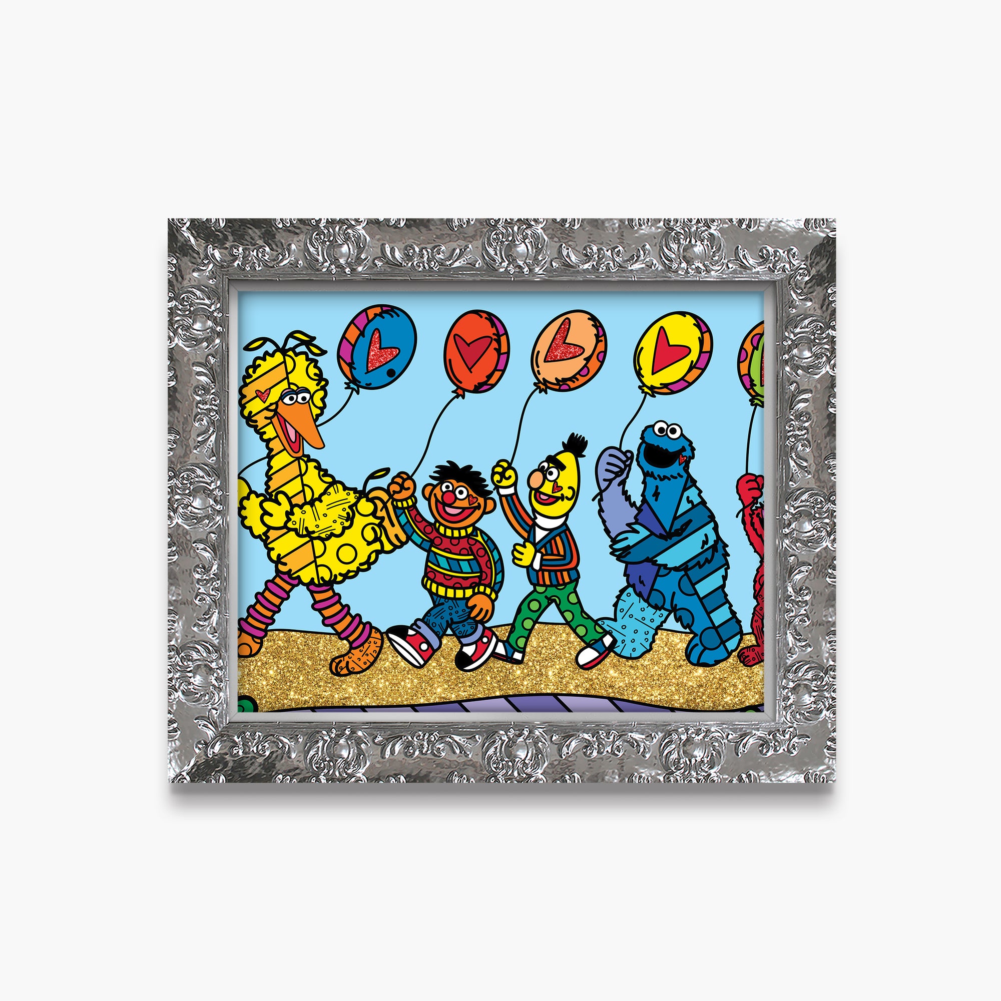 Happy Line Up! - Sesame Street - Limited Edition Print - Shop Britto