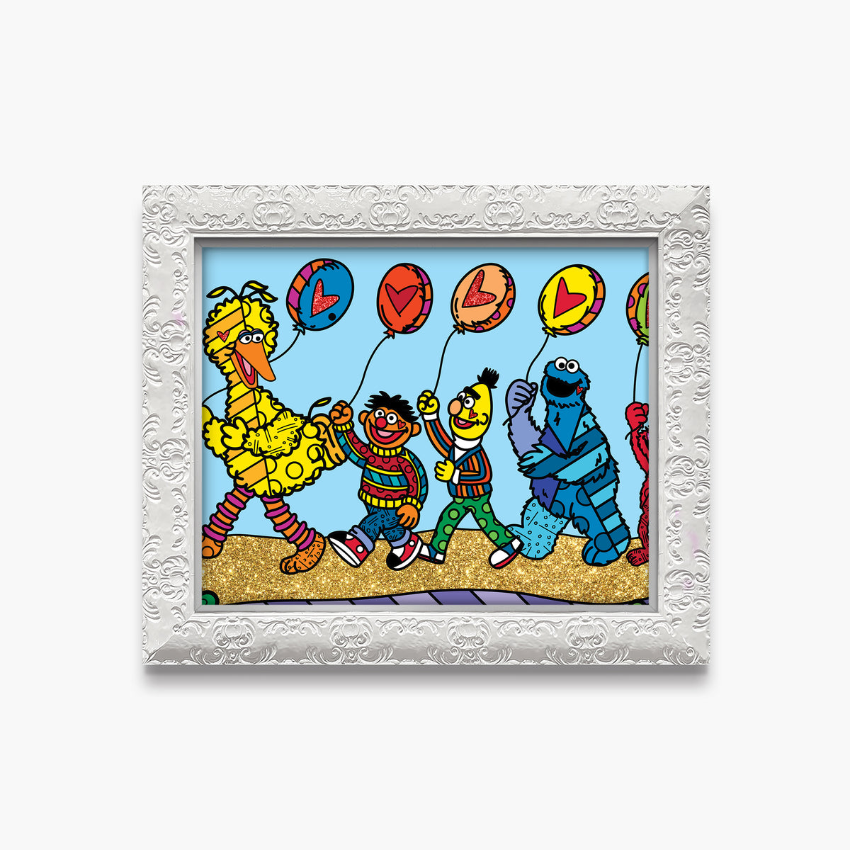 Happy Line Up! - Sesame Street - Limited Edition Print