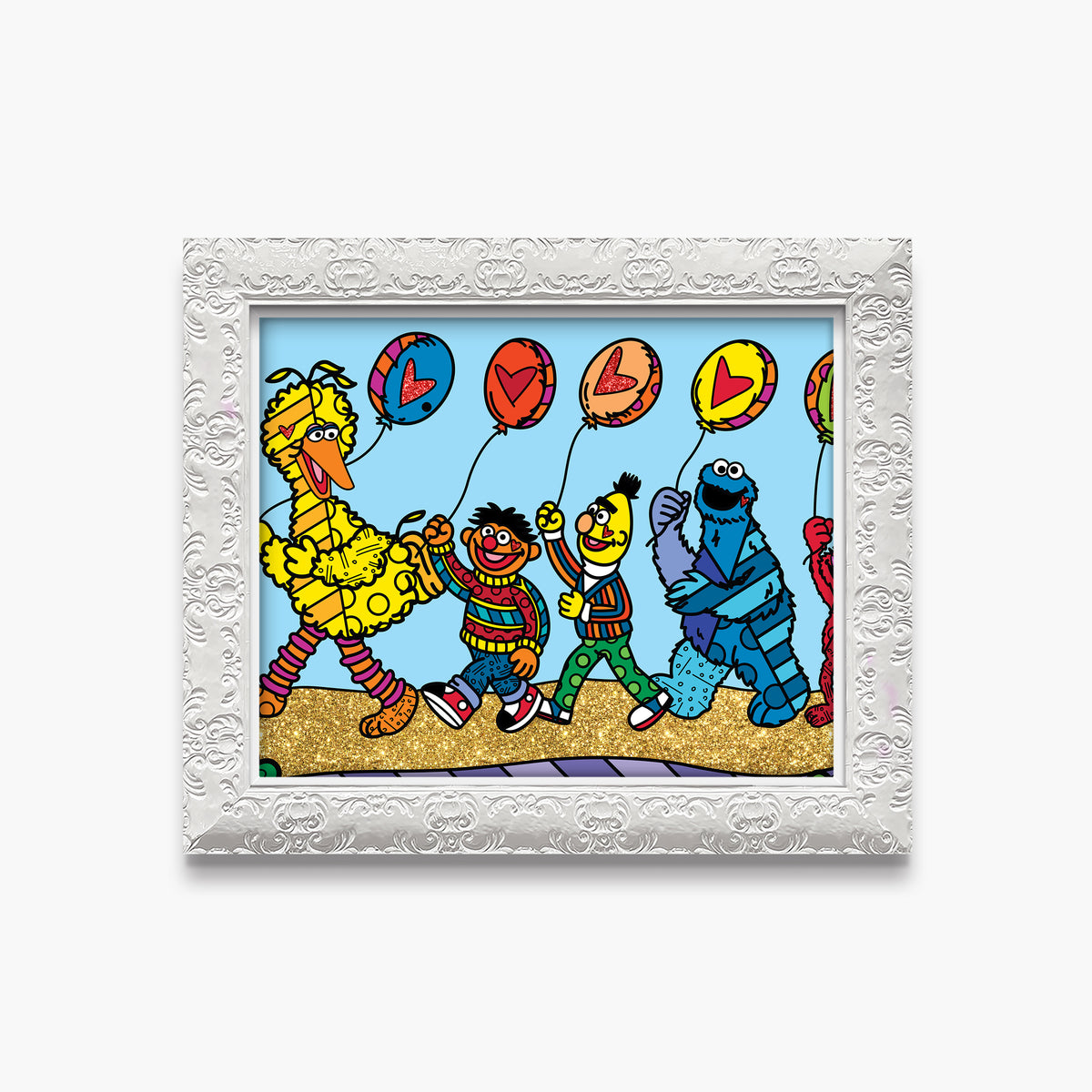 Happy Line Up! - Sesame Street - Limited Edition Print