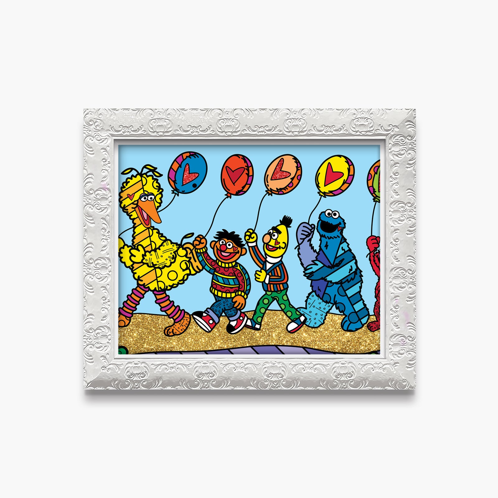 Happy Line Up! - Sesame Street - Limited Edition Print