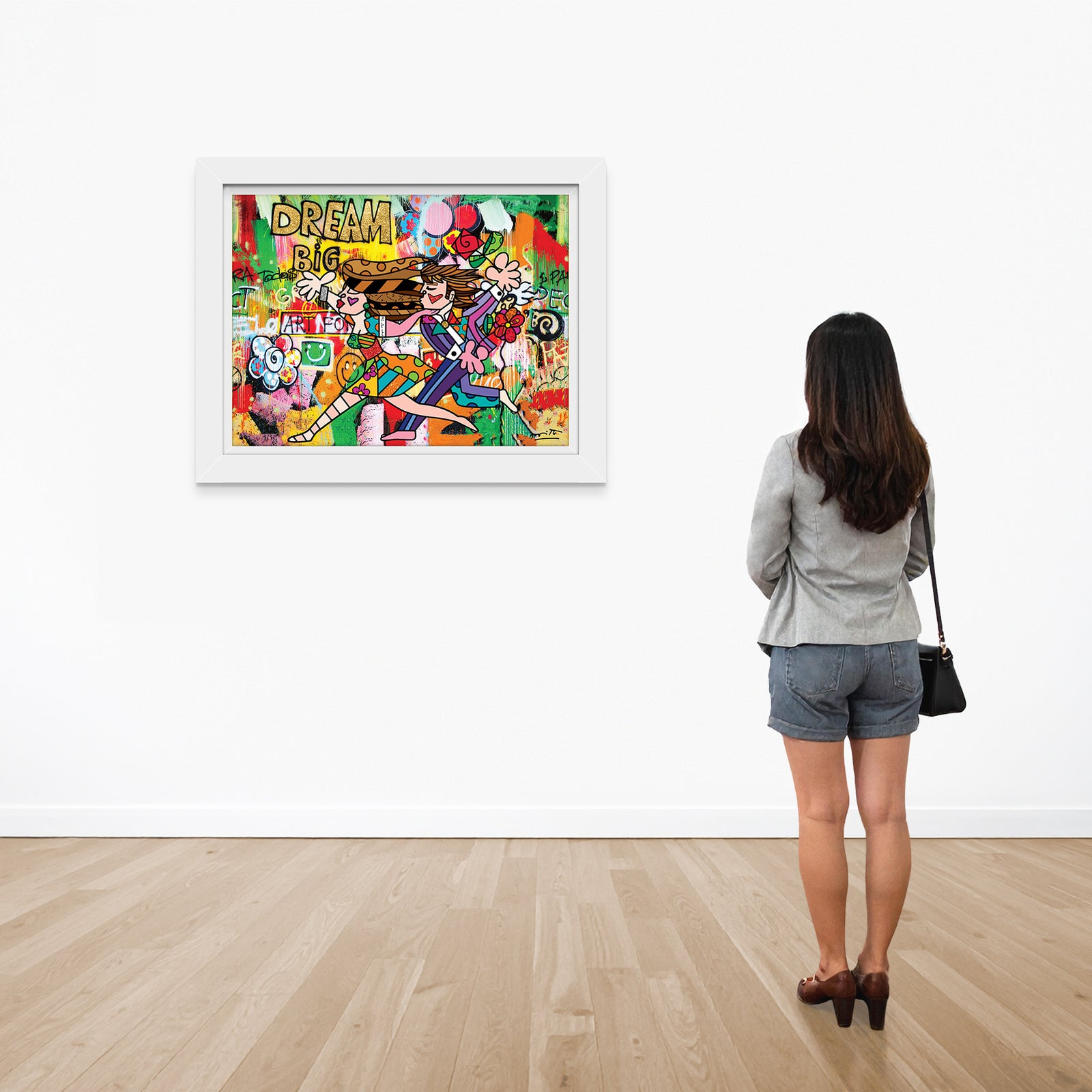 modern pop art big dream limited edition print  vibrant home decor