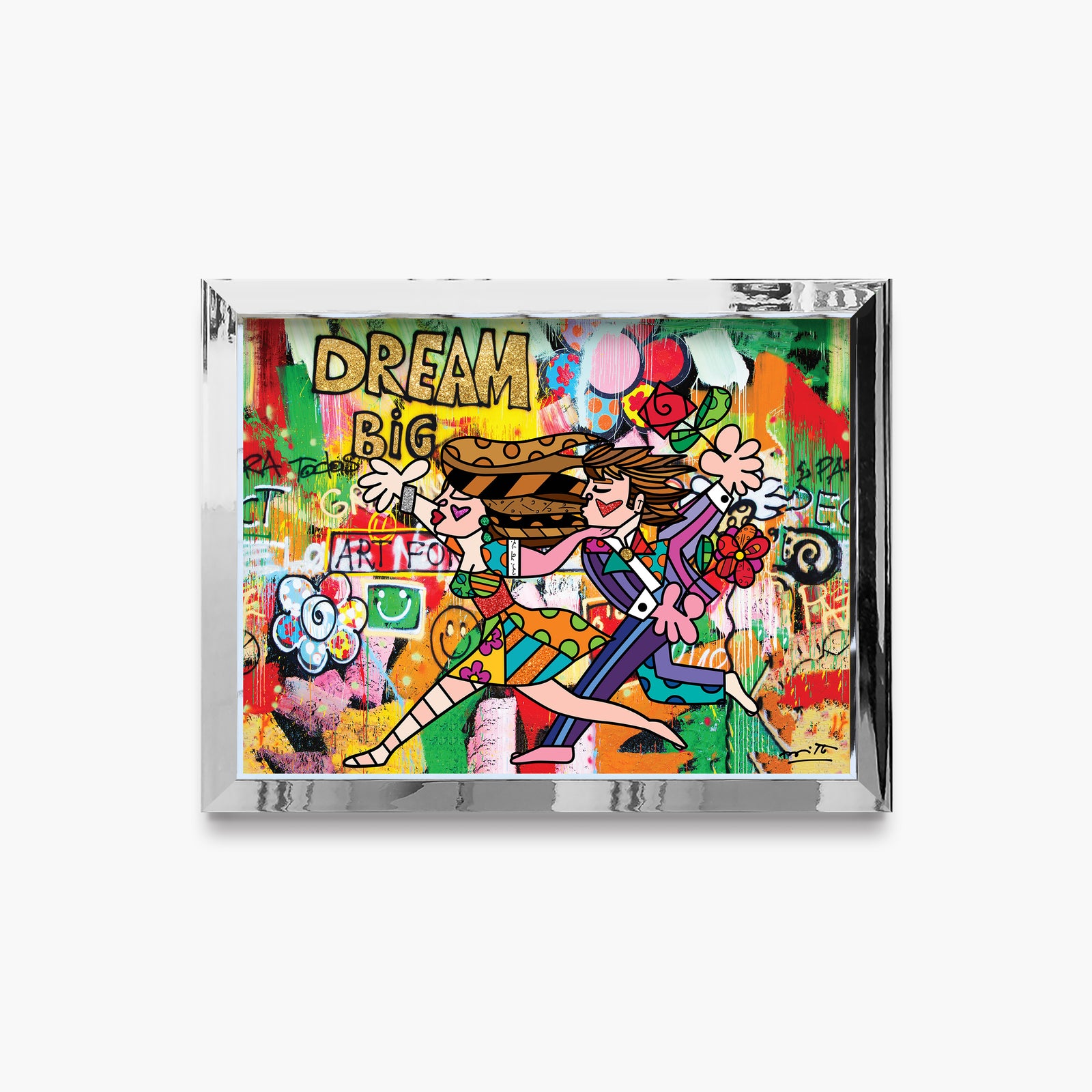 modern pop art big dream limited edition print  vibrant home decor