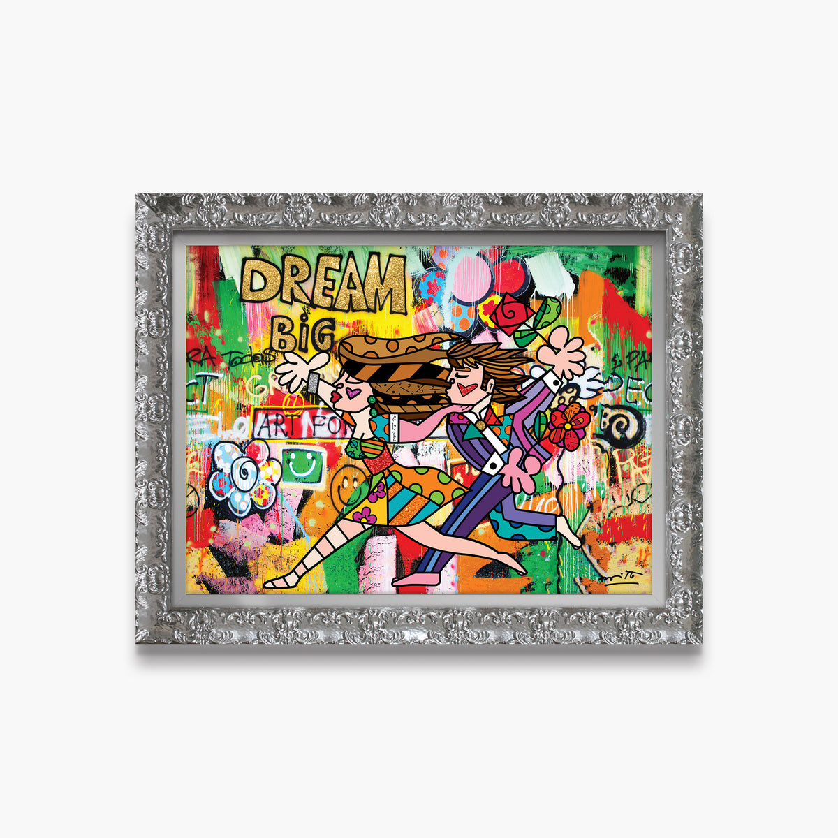 modern pop art big dream limited edition print  vibrant home decor
