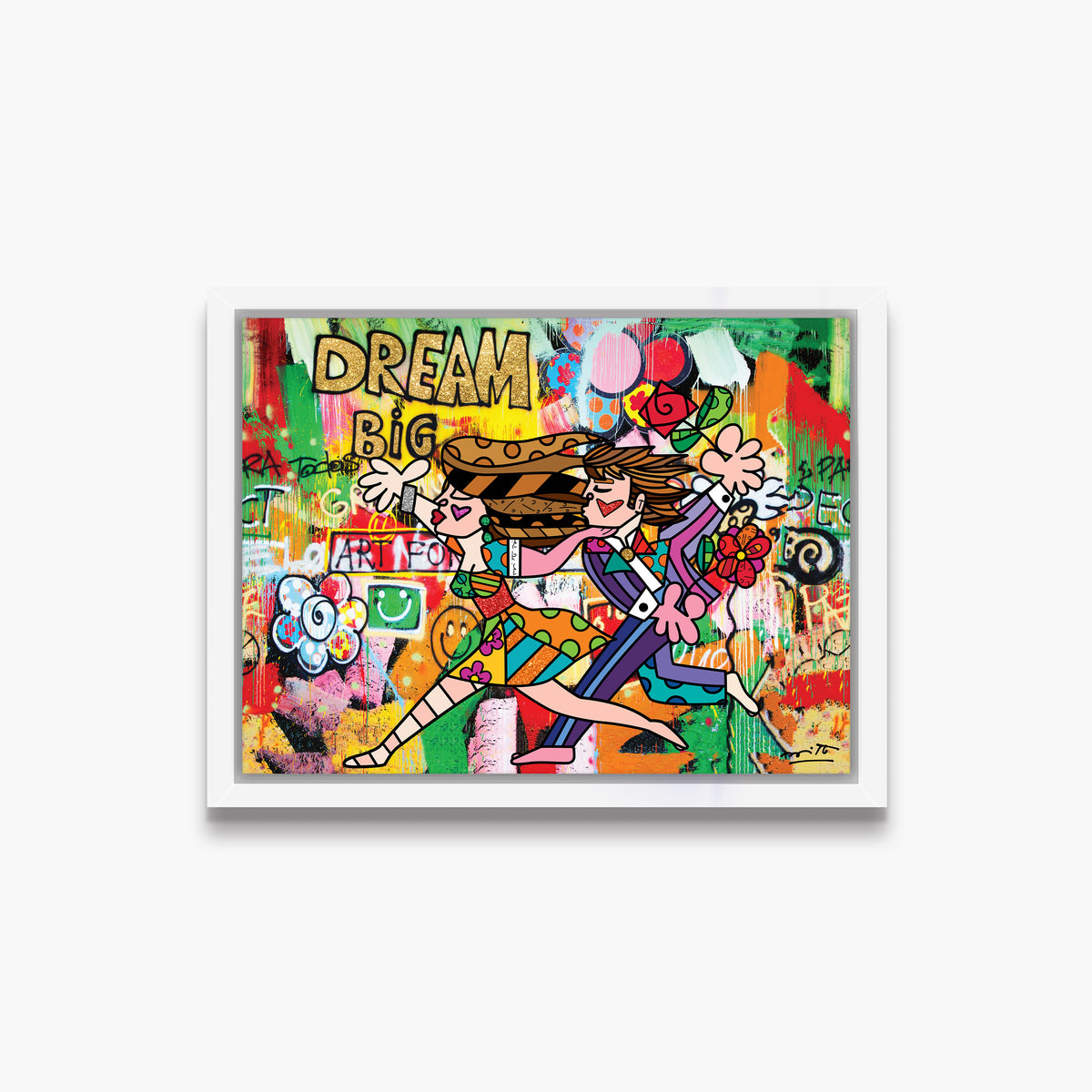 Romero Britto big dream limited edition print  contemporary pop art piece