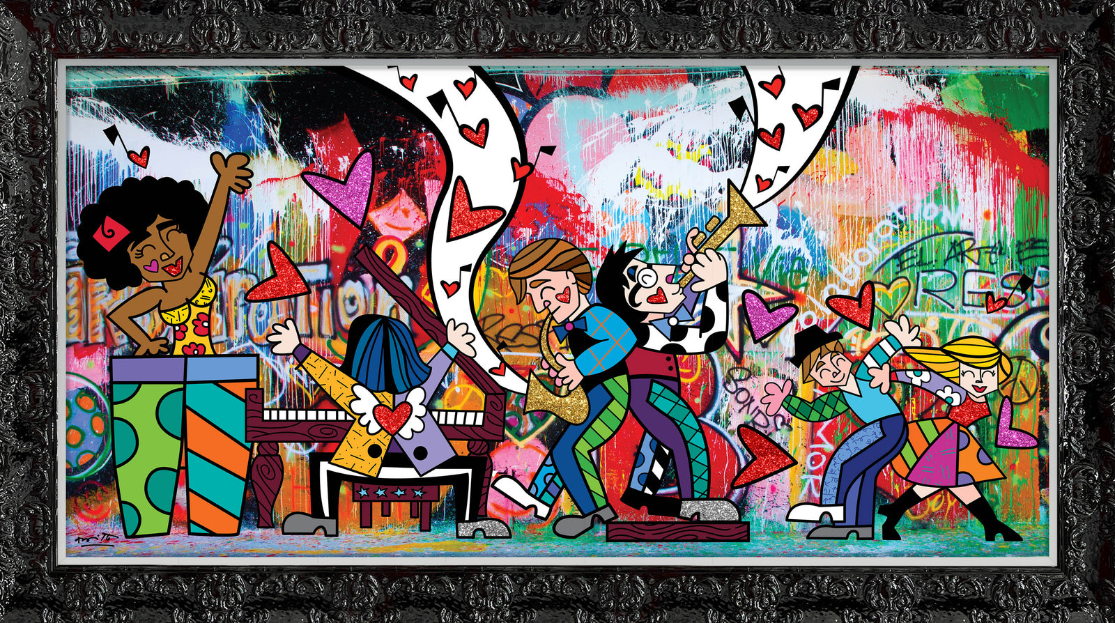 modern pop art bohemian rhapsody limited edition print  vibrant home decor