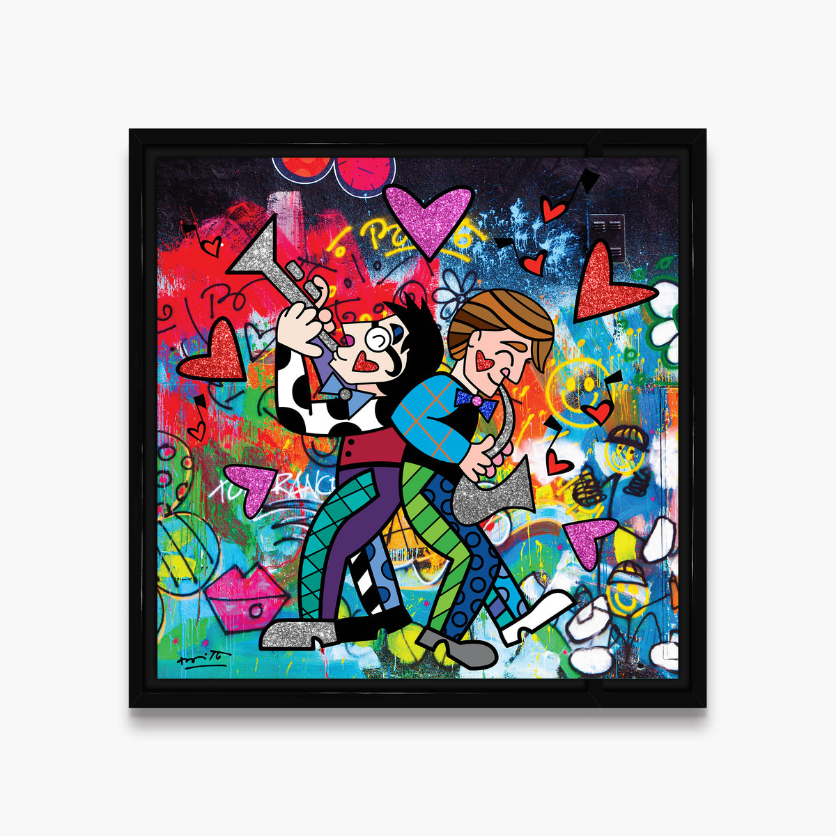 modern pop art all that jazz limited edition  vibrant home decor