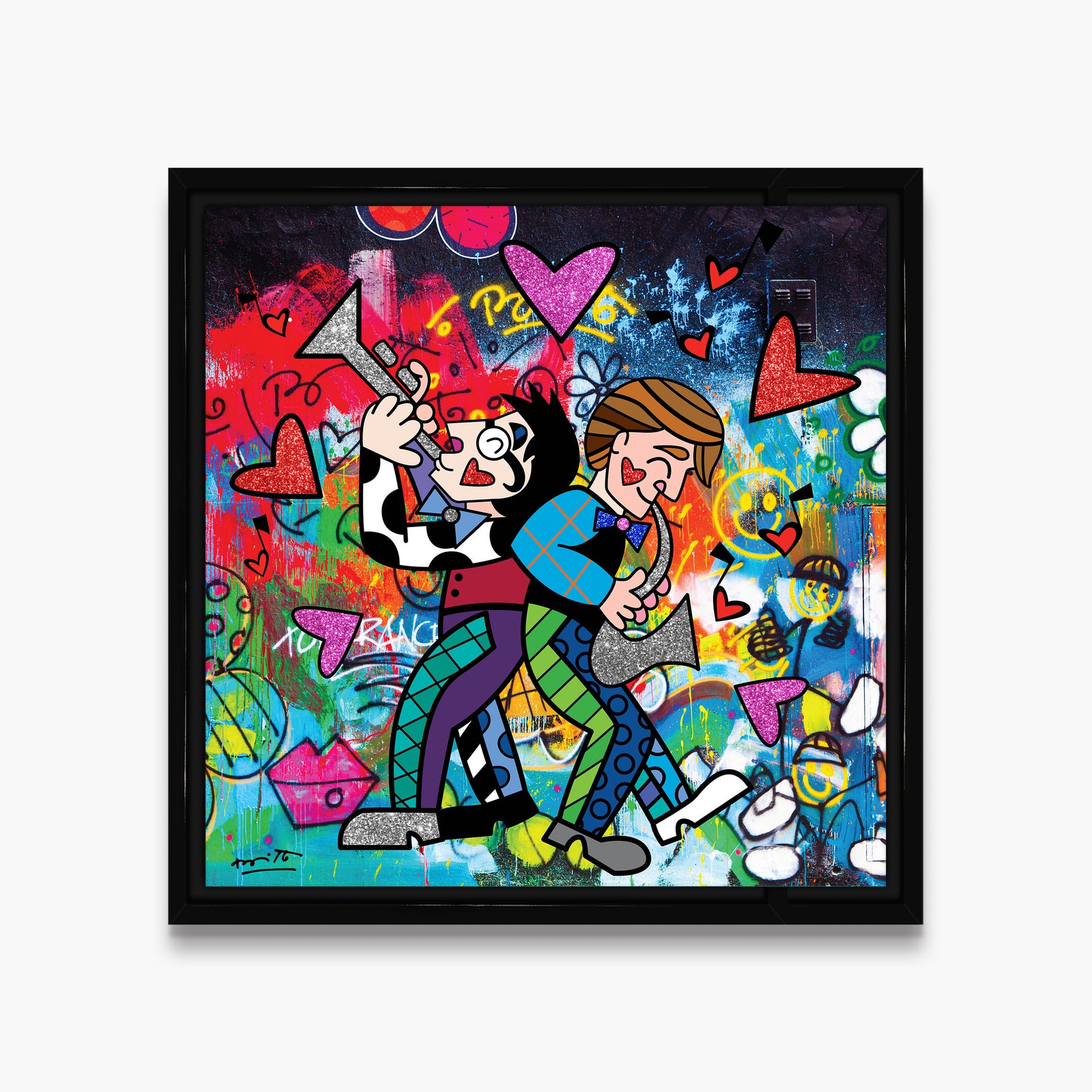 modern pop art all that jazz limited edition  vibrant home decor