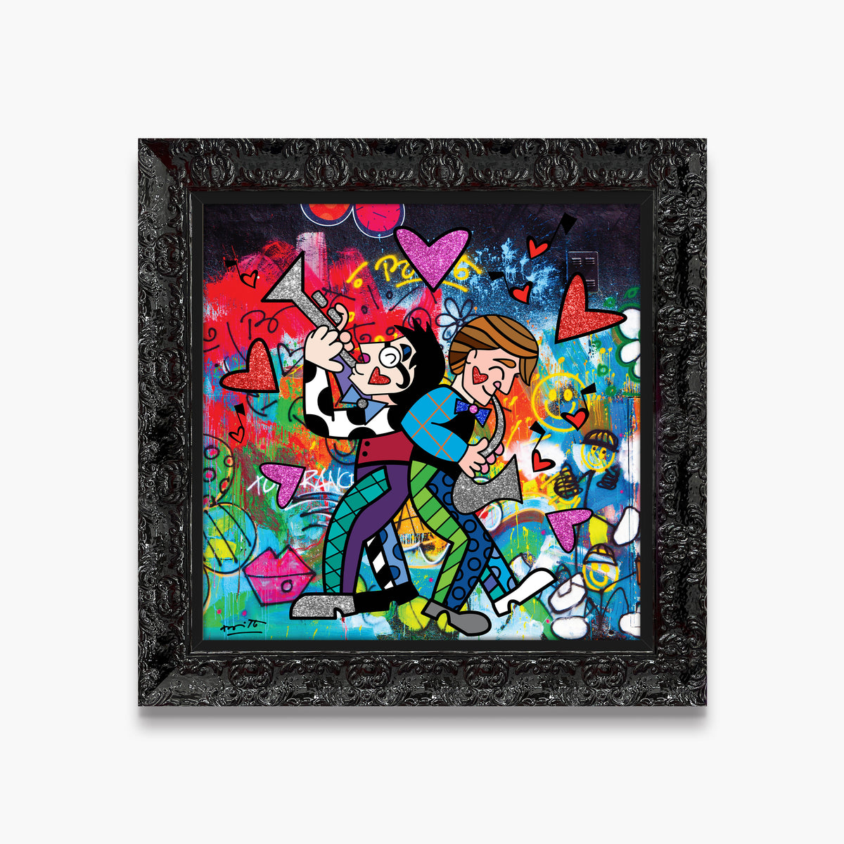 Romero Britto all that jazz limited edition  colorful pop art design