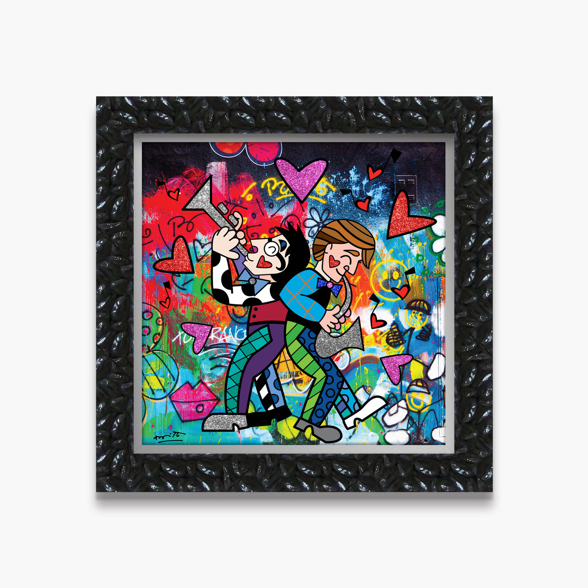 Romero Britto all that jazz limited edition  colorful pop art design