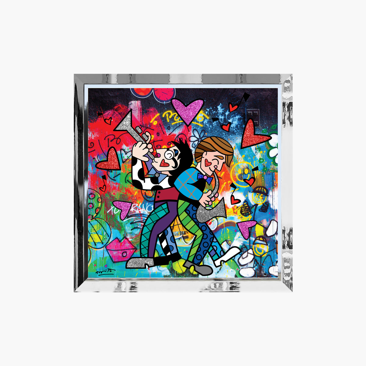 Romero Britto all that jazz limited edition  colorful pop art design