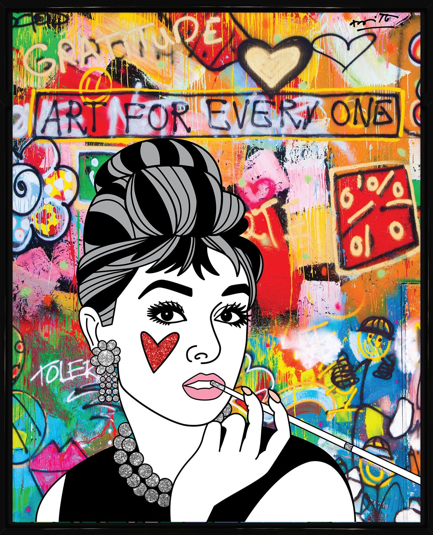 breakfast at tiffanys limited edition  artistic colorful design collectible