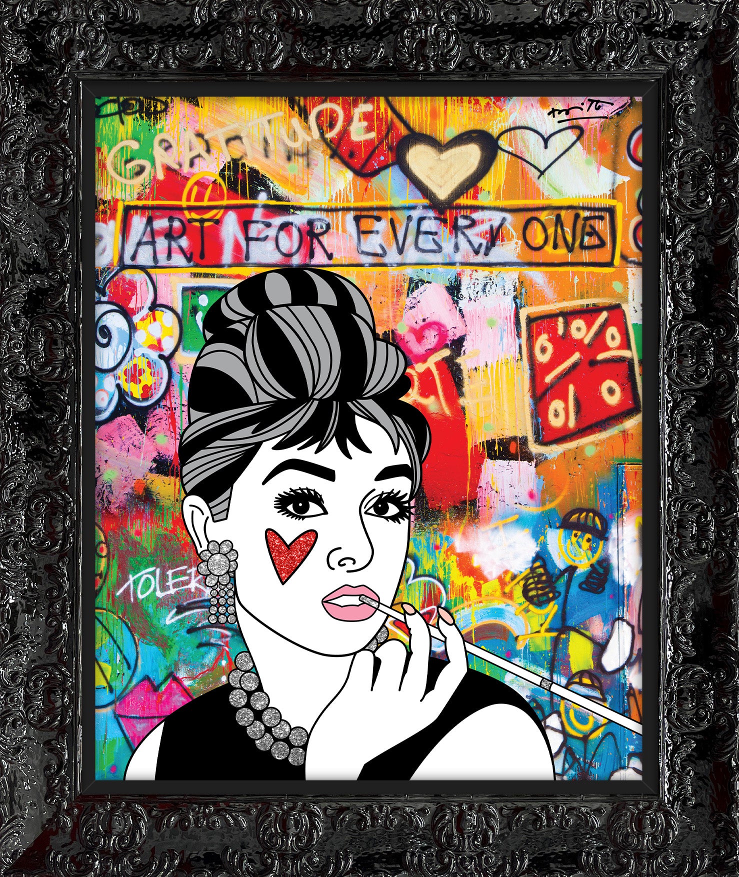 modern pop art breakfast at tiffanys limited edition  vibrant home decor