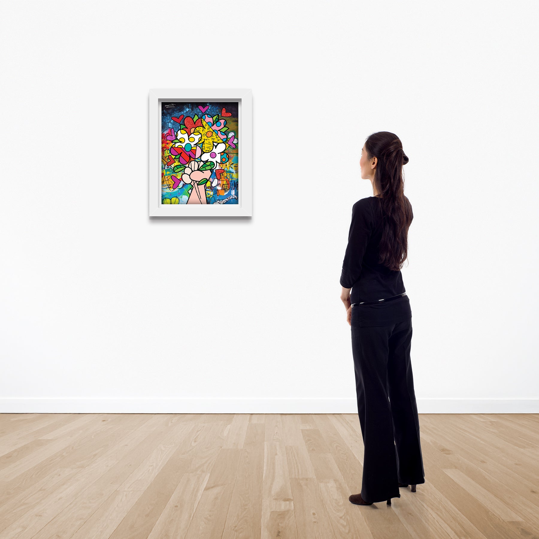 MAKE ART NOT WAR - Romero Britto Limited Edition Print Art - Shop
