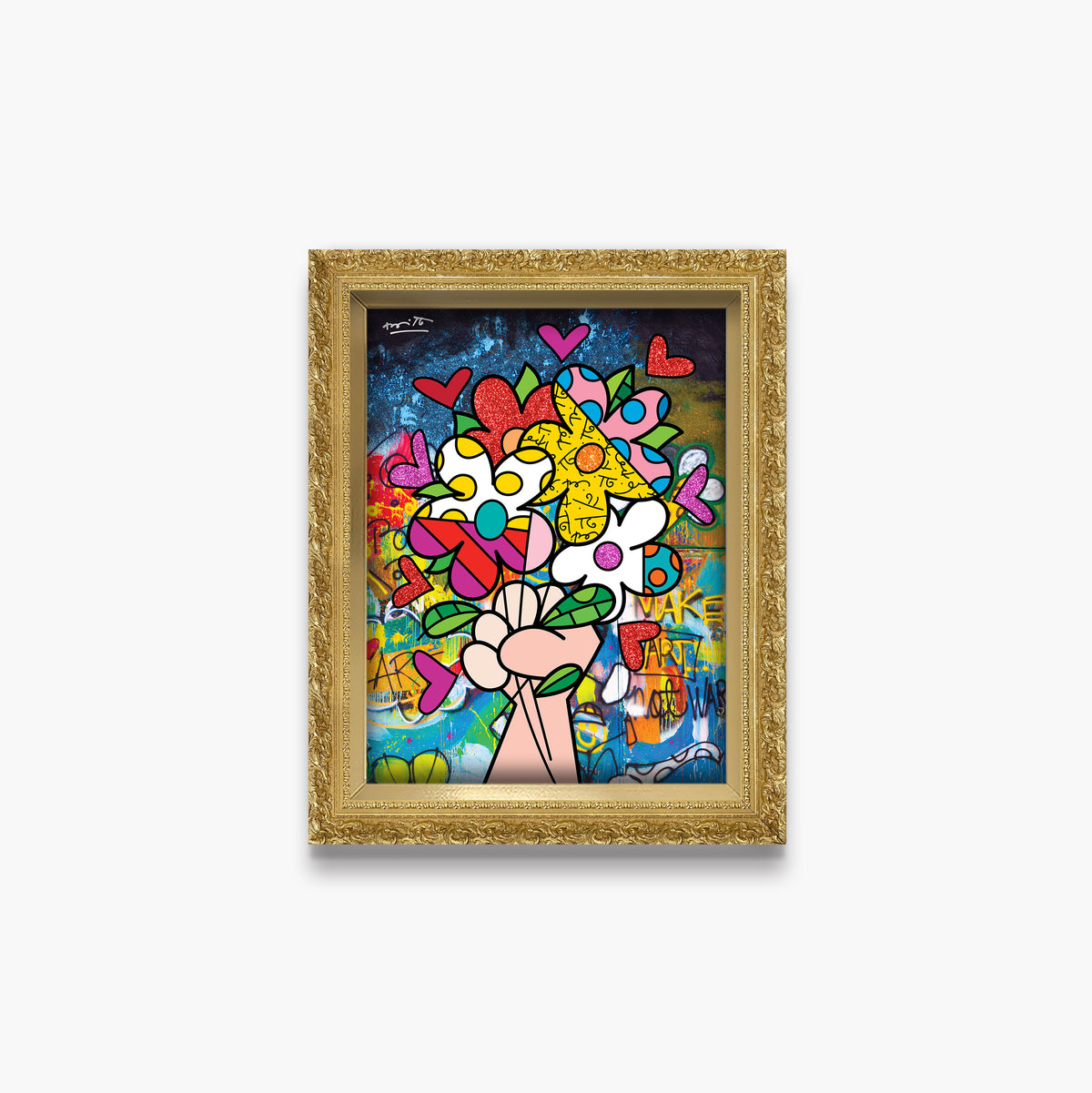 make art not war limited  artistic colorful design collectible