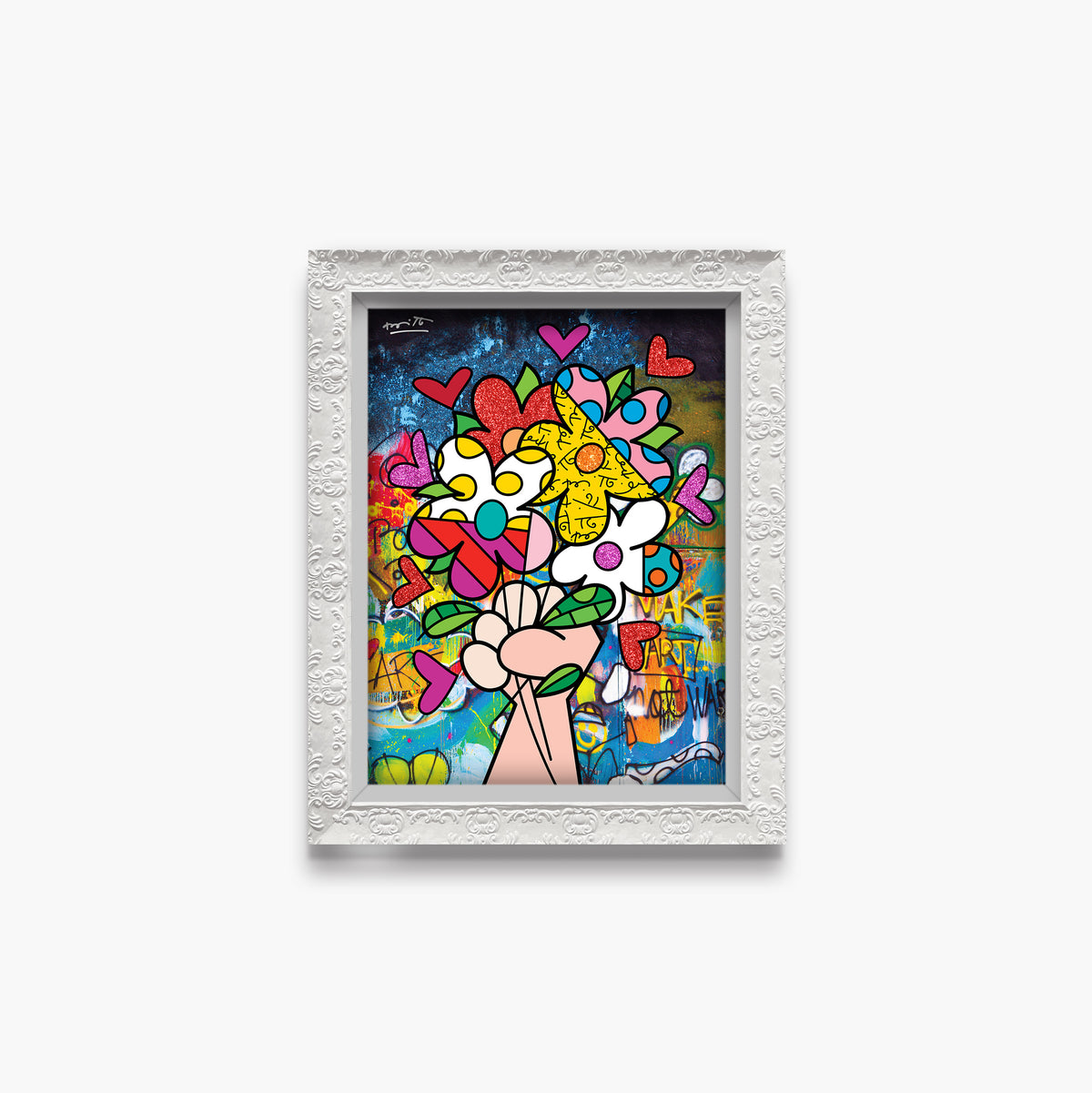 make art not war limited  artistic colorful design collectible