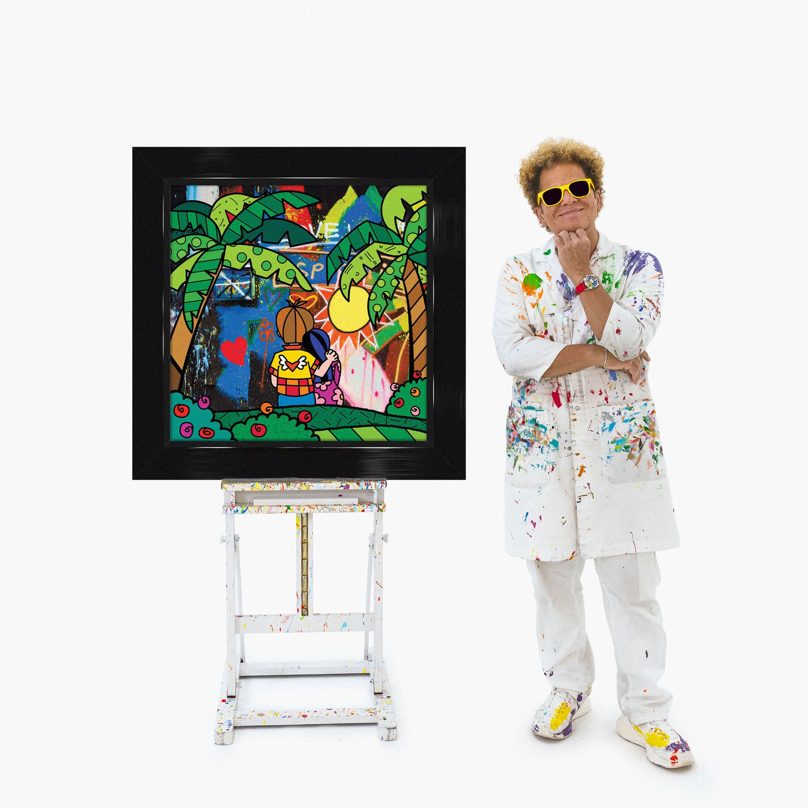 Romero Britto you are my sunshine limited  colorful pop art design