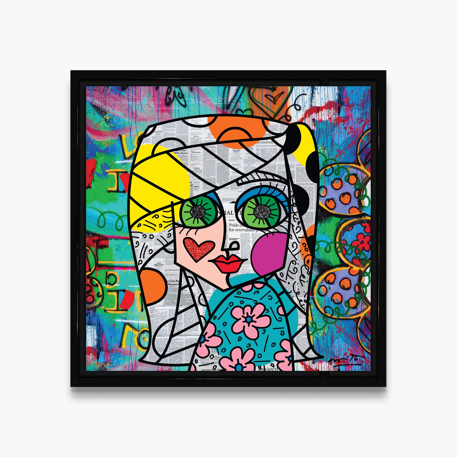 look me in the eyes  artistic colorful design collectible
