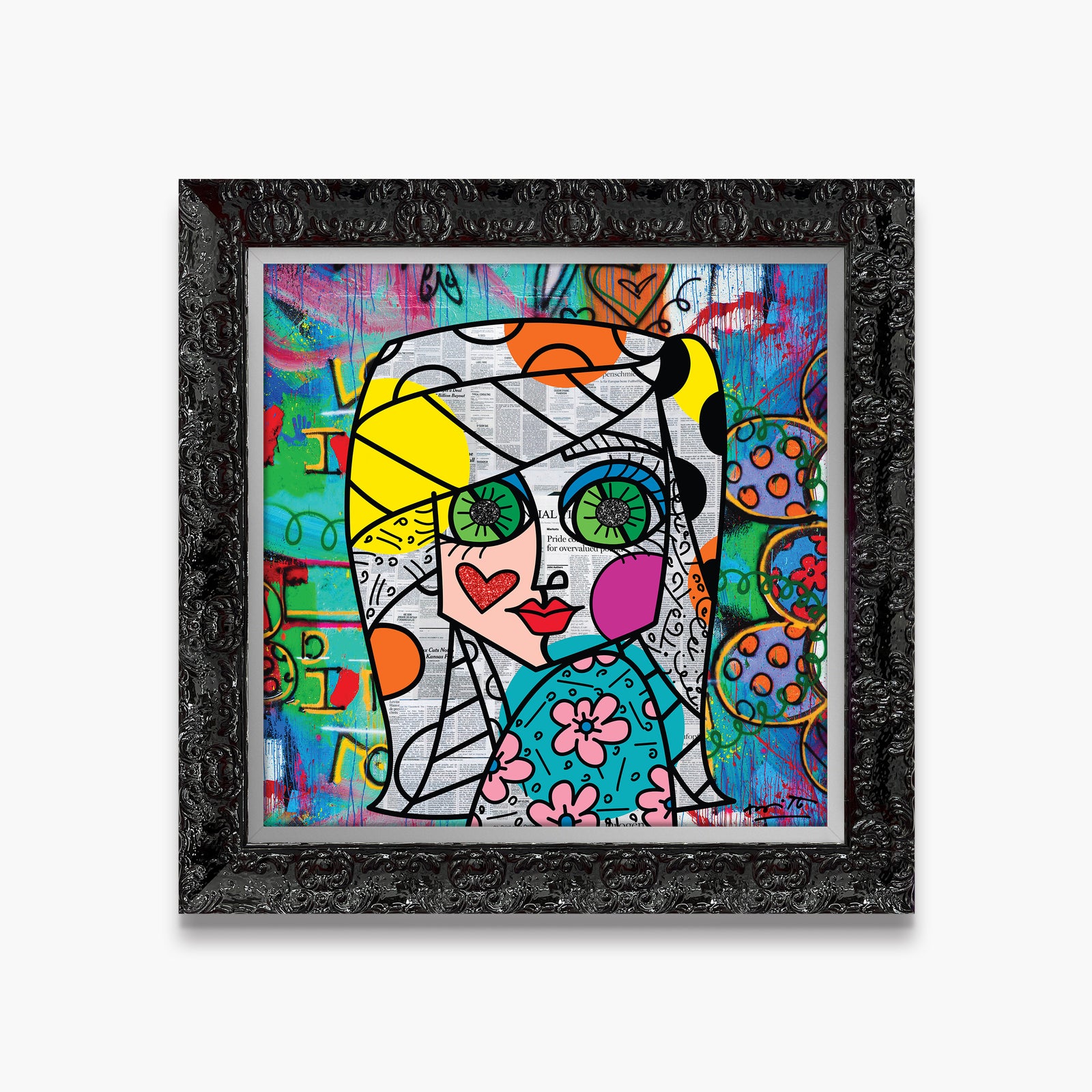 look me in the eyes  artistic colorful design collectible