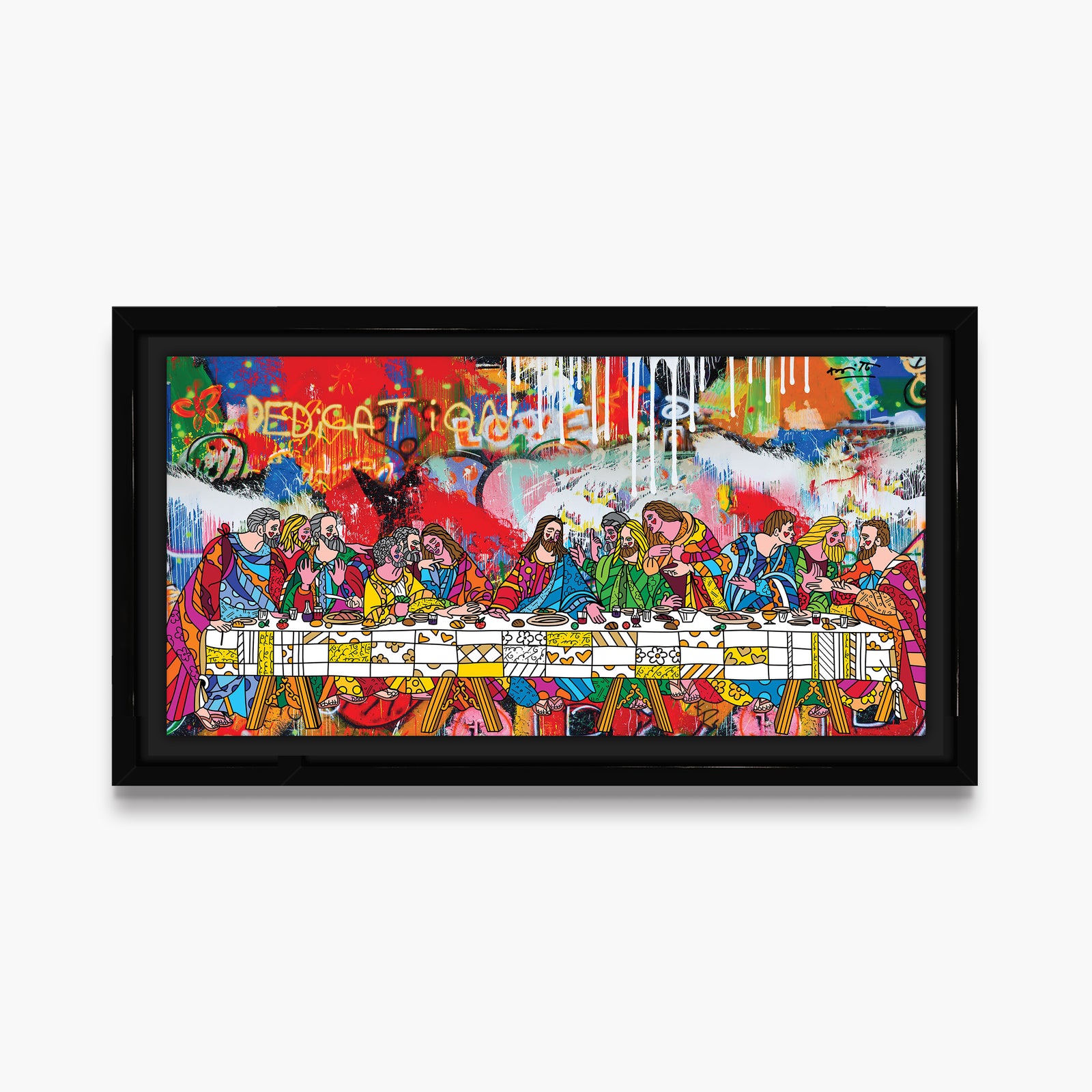 Romero Britto holy feast limited edition print  contemporary pop art piece