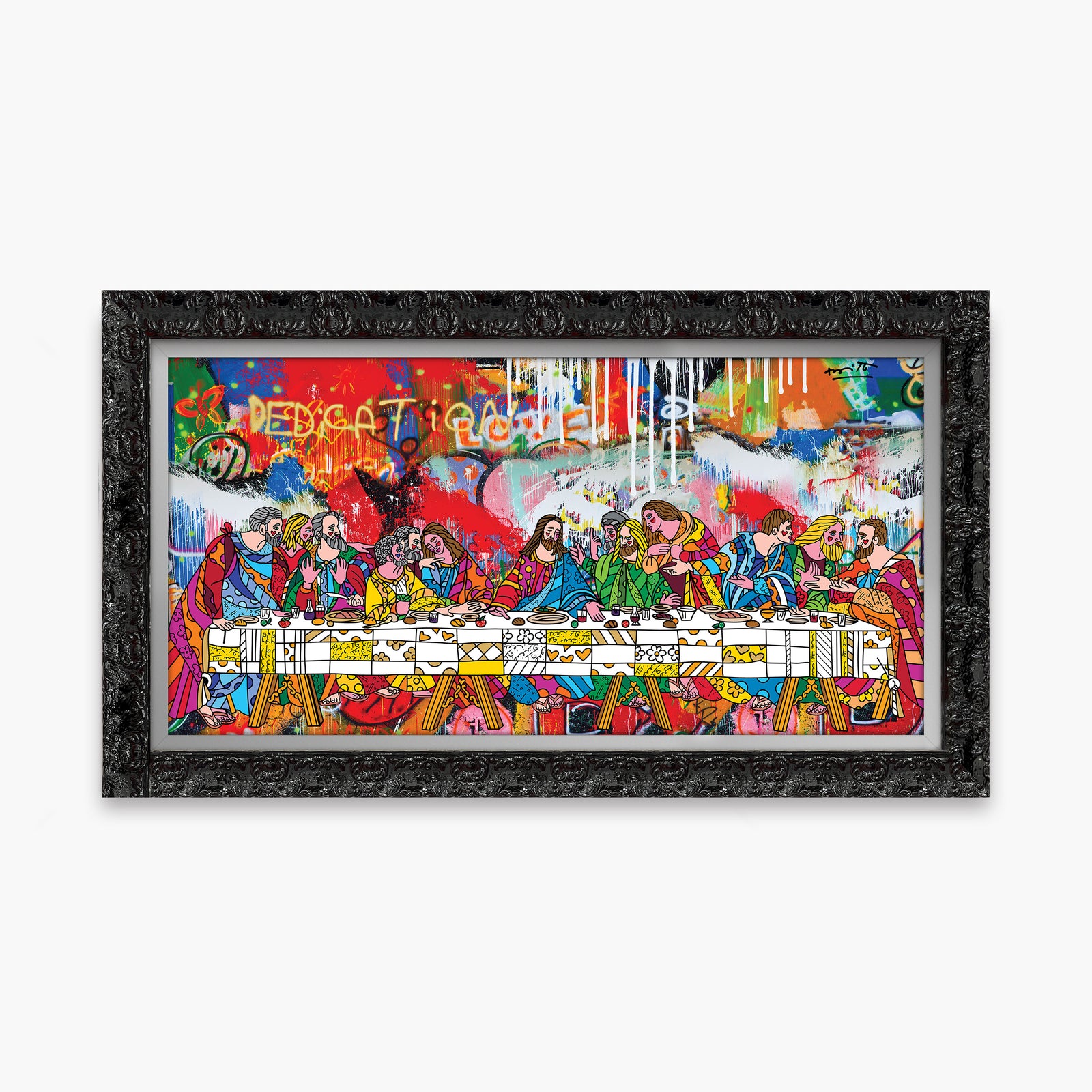 modern pop art holy feast limited edition print  vibrant home decor