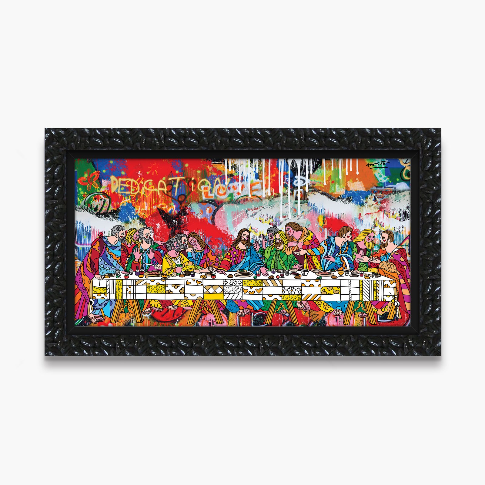 Romero Britto holy feast limited edition print  contemporary pop art piece