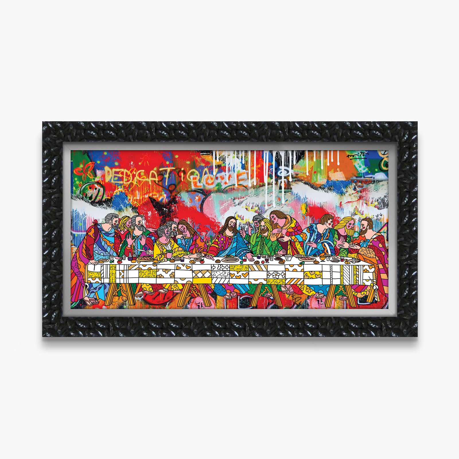 Romero Britto holy feast limited edition print  colorful pop art design