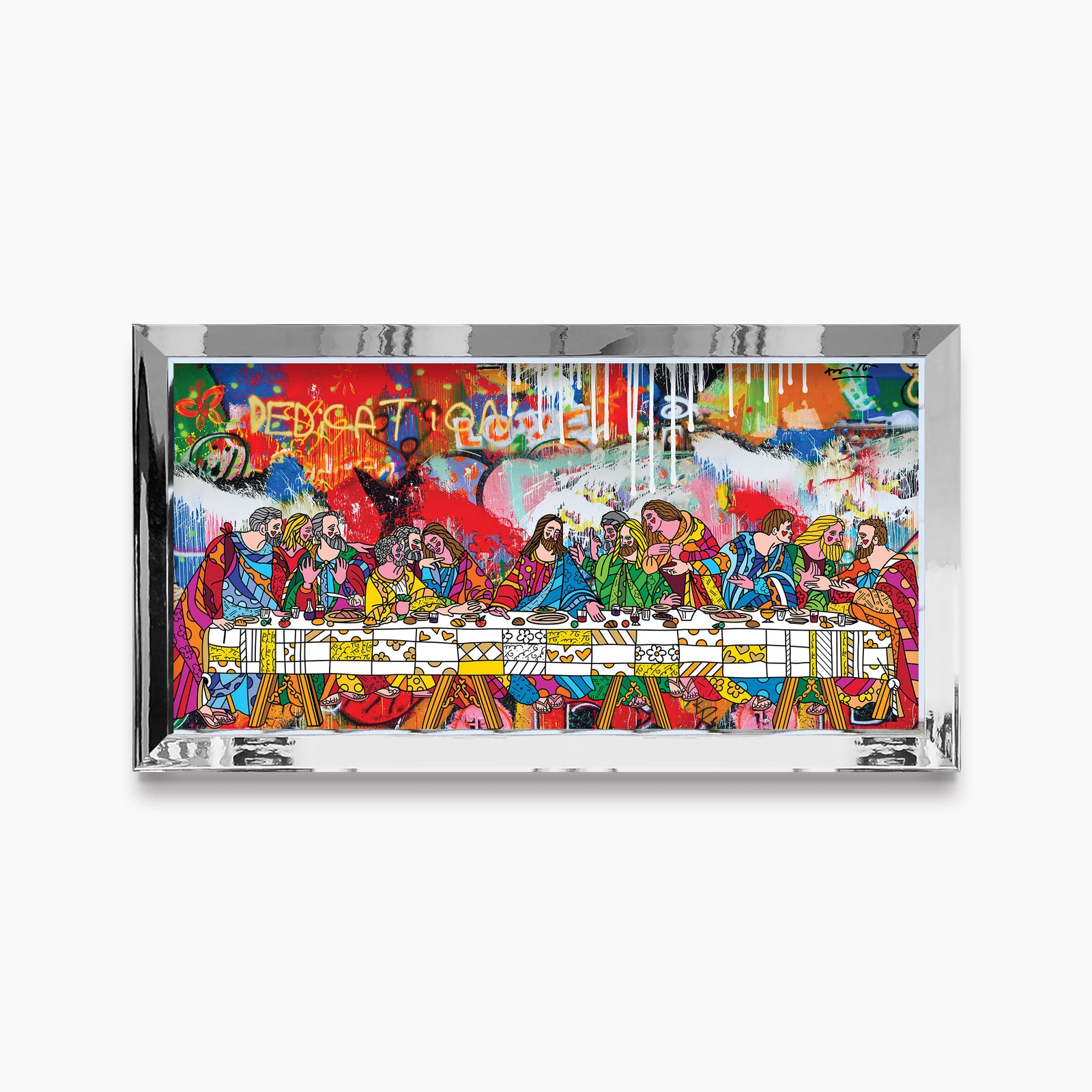 modern pop art holy feast limited edition print  vibrant home decor