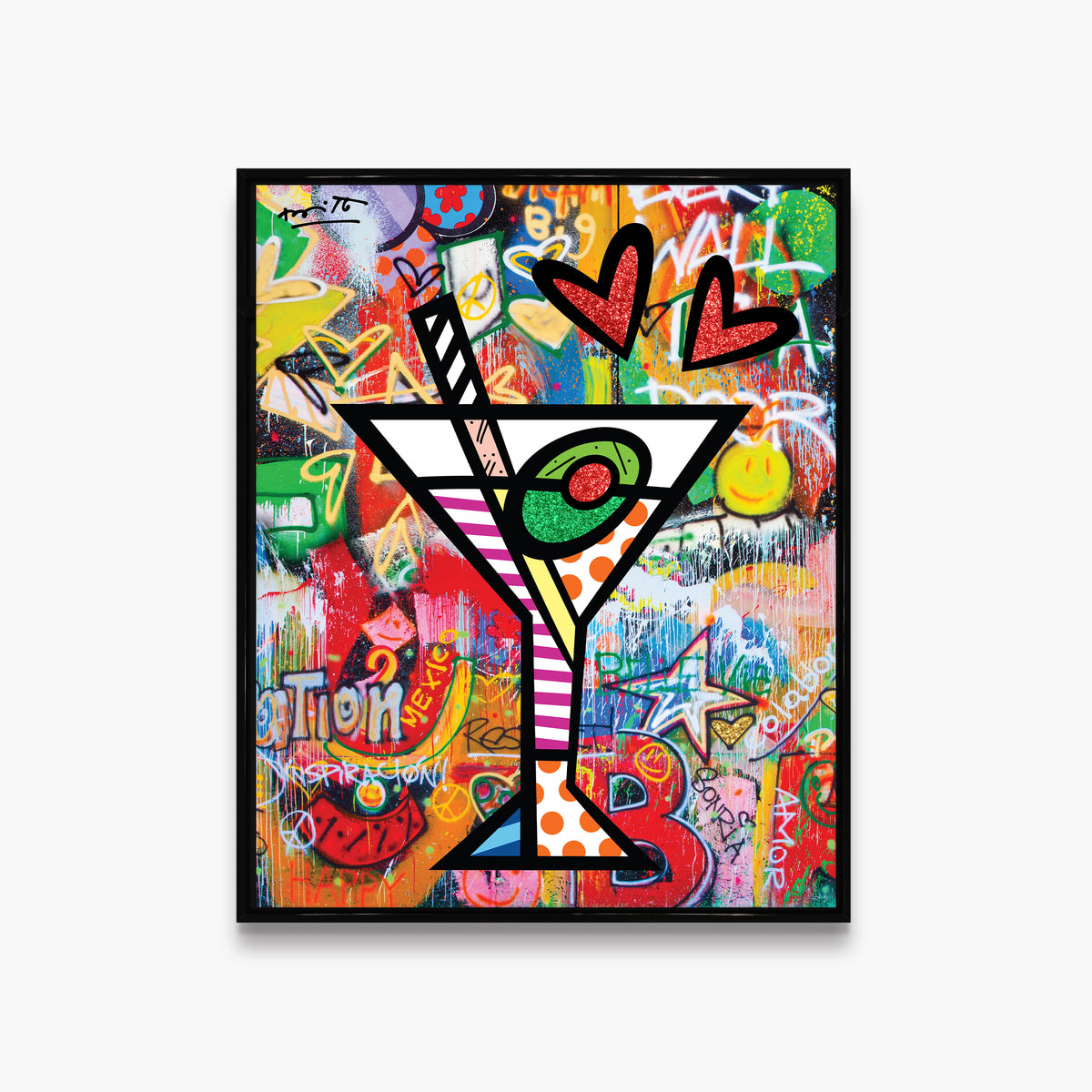 happy hour limited edition print  colorful decorative collectible gift idea