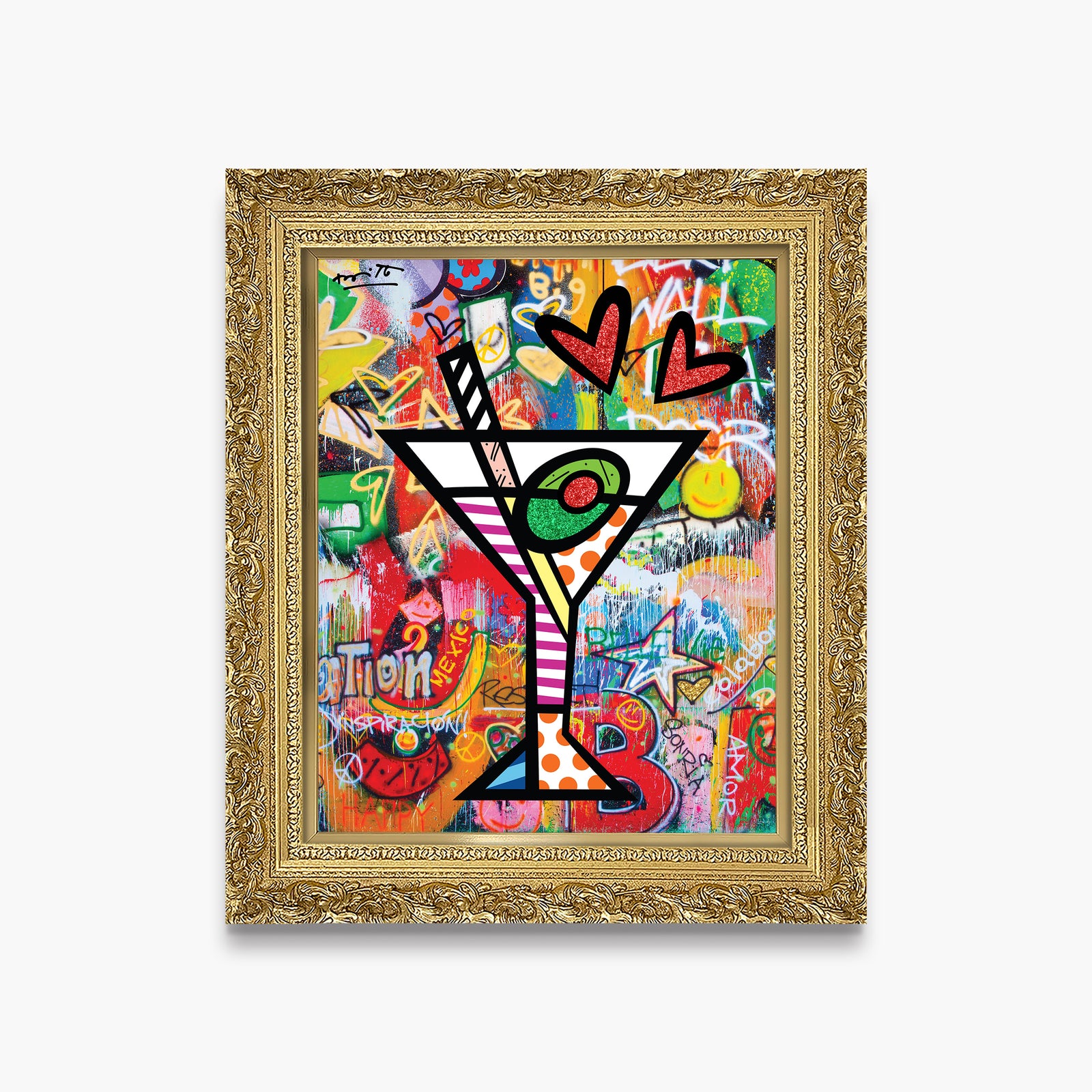 happy hour limited edition print  colorful decorative collectible gift idea