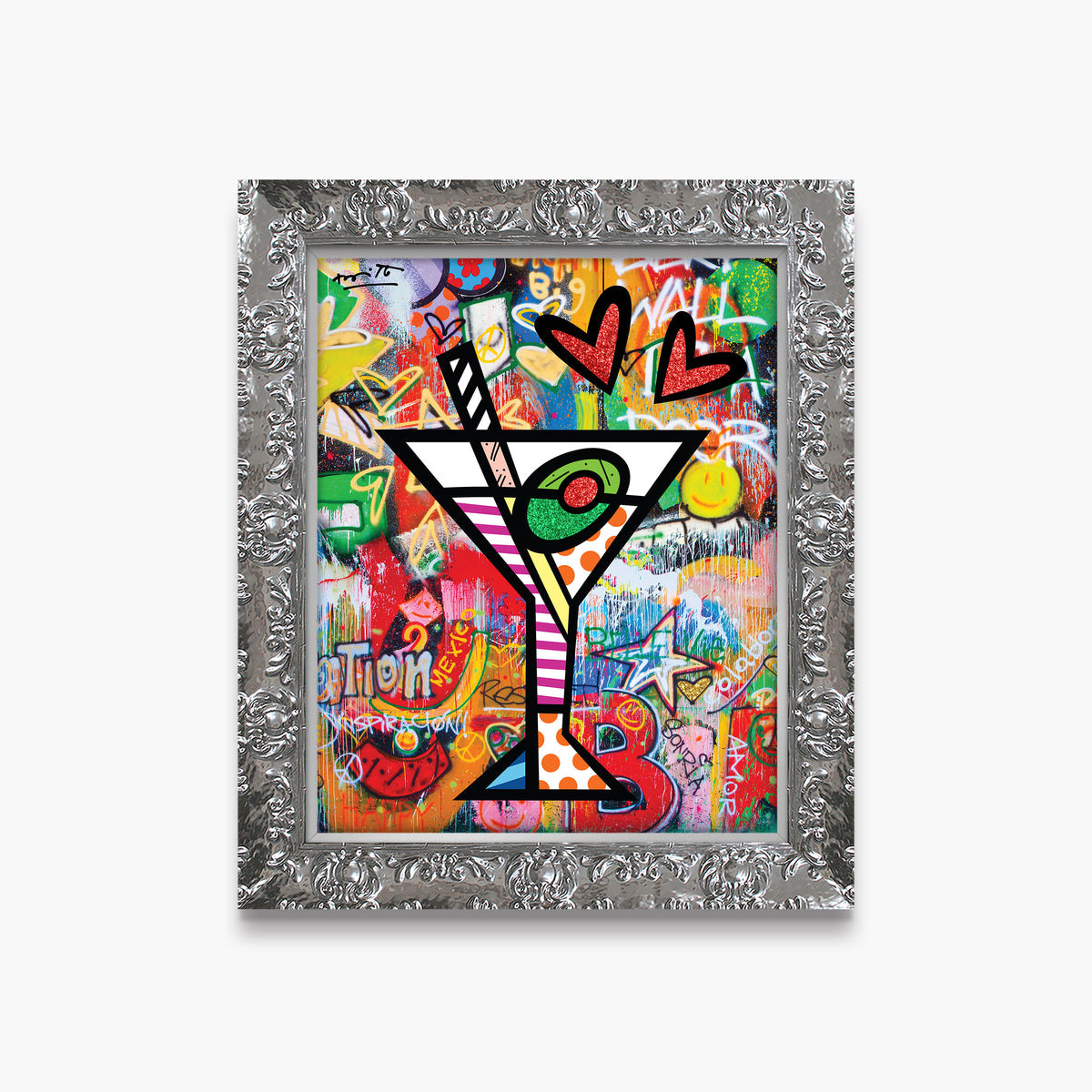 happy hour limited edition print  artistic colorful design collectible